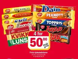 Coop Extra Freia sjokoladebarer tilbud