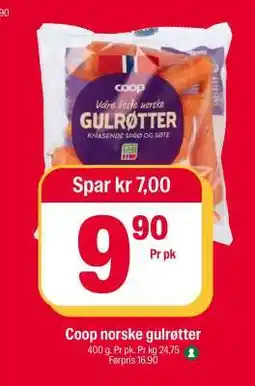 Coop Extra Coop norske gulrøtter tilbud