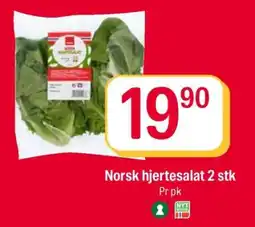 Coop Extra Norsk hjertesalat 2 stk tilbud