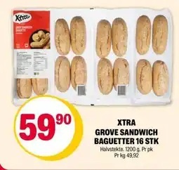 Coop Extra XTRA GROVE SANDWICH BAGUETTER 16 STK tilbud