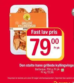 Coop Extra Den Stolte Hane grillede kyllingvinger tilbud