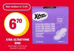 Coop Extra XTRA ULTRATYNNE BIND tilbud