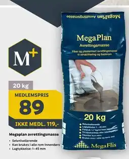 Megaflis Megaplan avrettingsmasse tilbud