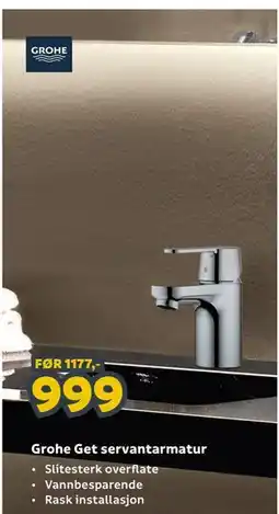 Megaflis Grohe Get servantarmatur tilbud