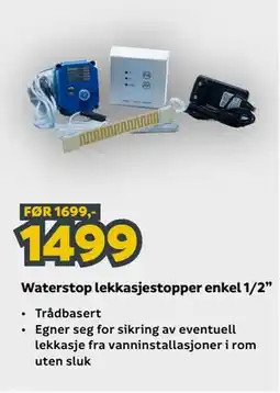 Megaflis Waterstop lekkasjestopper enkel 1/2” tilbud