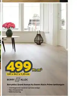 Megaflis BerryAlloc Grand Avenue Ku Damm Aluloc Prime laminargulv tilbud