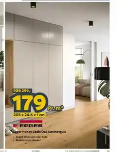 Megaflis Egger Honey Cadiz Oak laminatgulv tilbud
