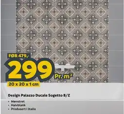 Megaflis Design Palazzo Ducale Sogetto B/Z tilbud