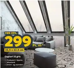 Megaflis Cagliari 22 gris tilbud