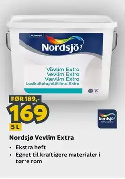 Megaflis Nordsjø Vevlim Extra tilbud