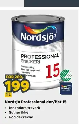 Megaflis Nordsjø Professional dør/list 15 tilbud