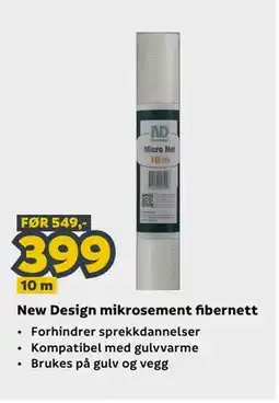 Megaflis New Design mikrosement fibernett tilbud