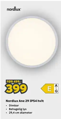 Megaflis Nordlux Ane 29 IP54 hvit tilbud