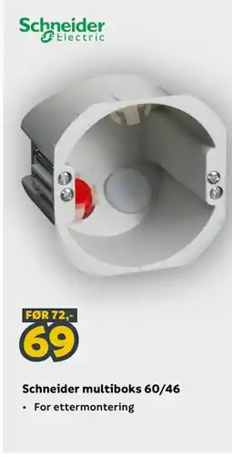 Megaflis Schneider multiboks 60/46 tilbud