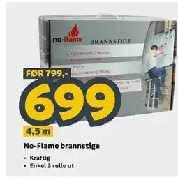 Megaflis No-Flame brannstige tilbud