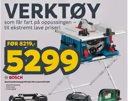 Megaflis Bosch bordsirkelsag GTS 635-216 m/bord GTA 560 tilbud