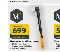 Megaflis Fiskars x-series x28 kløyvøks m tilbud