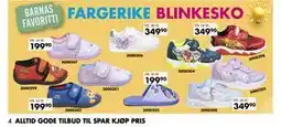 Sparkjøp FARGERIKE BLINKESKO tilbud