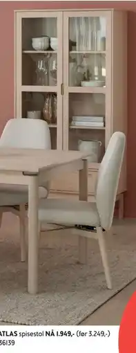 Bohus WOLIN vitrineskap tilbud