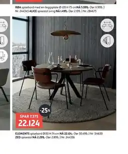 Bohus ELEMENTS spisebord tilbud