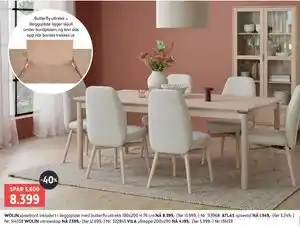 Bohus WOLIN spisebord tilbud