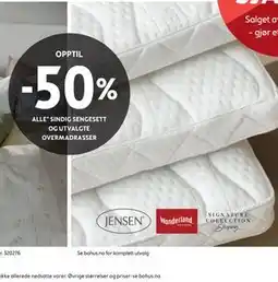 Bohus UTVALGTE OVERMADRASSER tilbud