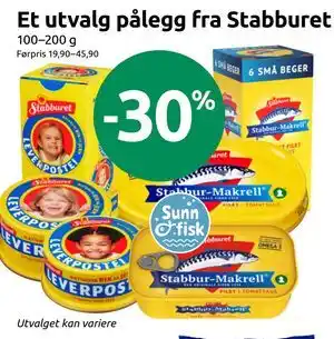 Et utvalg pålegg fra Stabburet