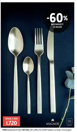 Bohus PURE bestikksett tilbud