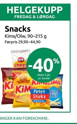 Joker Snacks tilbud