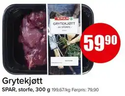 Spar Grytekjøtt tilbud