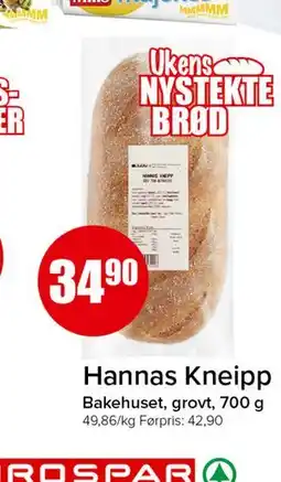 Spar Hannas Kneipp tilbud