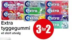Spar Extra tyggegummi tilbud