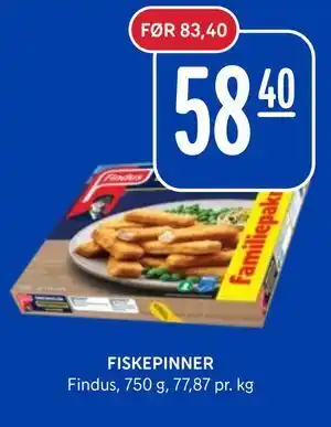 Rema 1000 FISKEPINNER tilbud