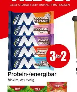 Spar Protein-/energibar tilbud