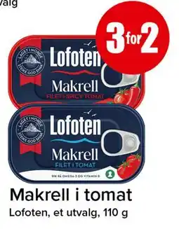 Spar Makrell i tomat tilbud