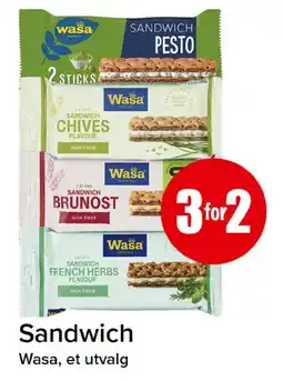 Spar Wasa sandwich tilbud