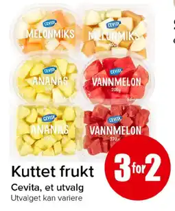 Spar Cevita kuttet frukt tilbud