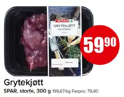 Spar Grytekjøtt tilbud