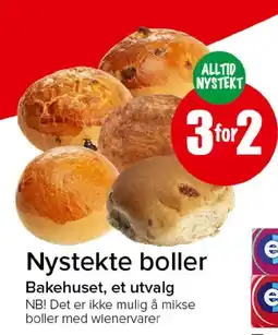 Spar Bakehuset nystekte boller tilbud