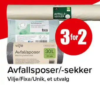 Spar Avfallsposer/-sekker tilbud