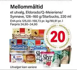 Nærbutikken Mellommåltid tilbud
