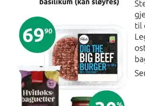DIG THE BIG BEEF BURGER