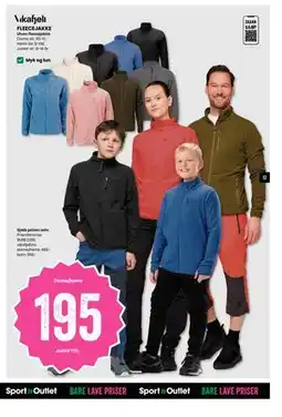 Sport Outlet FLEECEJAKKE tilbud