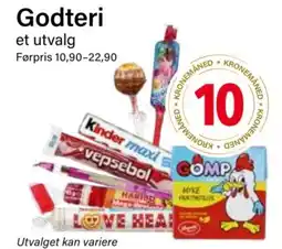 Nærbutikken Godteri et utvalg tilbud