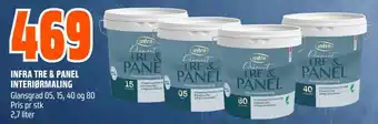 Infra tre & panel interiørmaling