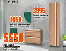 Coop Obs Duxa edel slim baderomsmøbel 60 cm tilbud