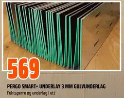 Coop Obs Pergo Smart+ Underlay 3 mm gulvunderlag tilbud