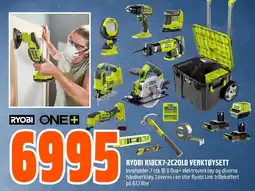 Coop Obs Ryobi one+ ryobi r18ck7-2c20lb verktøysett tilbud