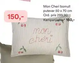 Kid Interiør Mon Cheri bomull putevar tilbud
