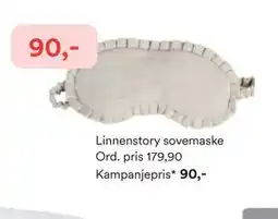Kid Interiør Linnenstory sovemaske tilbud